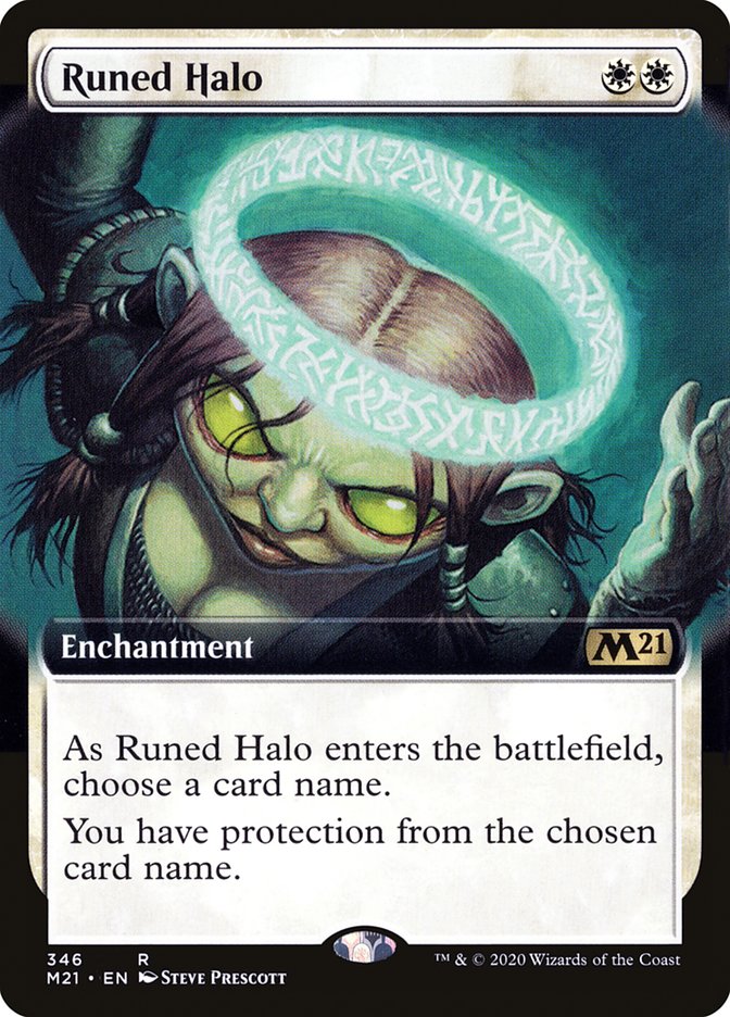 Runed Halo (Extended Art) [Core Set 2021] | Total Play