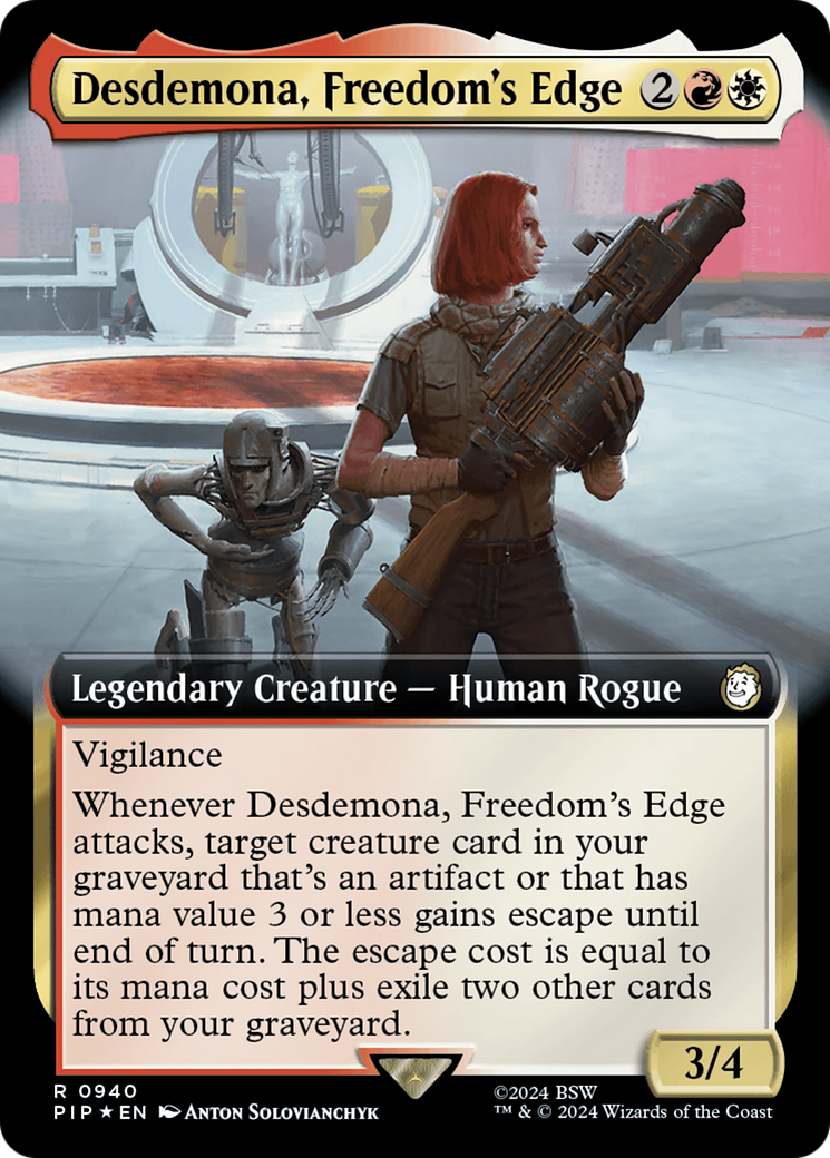 Desdemona, Freedom's Edge (Extended Art) (Surge Foil) [Fallout] | Total Play