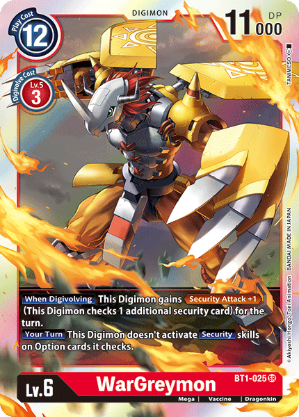 WarGreymon [BT1-025] [Release Special Booster Ver.1.0] | Total Play