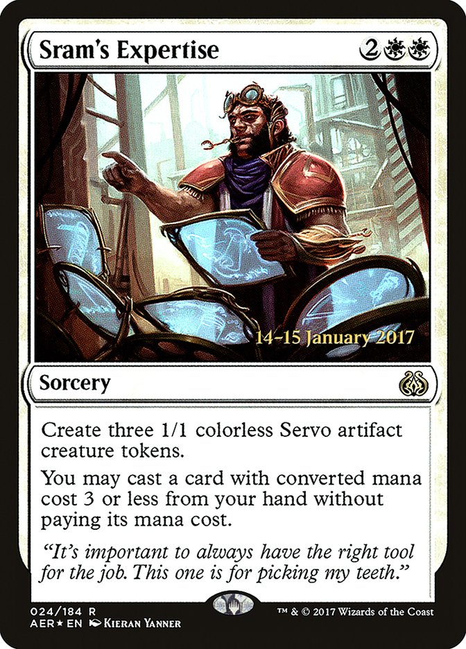 Sram's Expertise [Aether Revolt Prerelease Promos] | Total Play