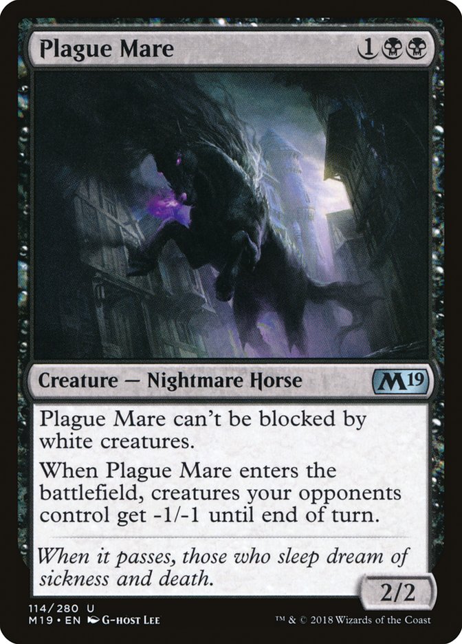 Plague Mare [Core Set 2019] | Total Play