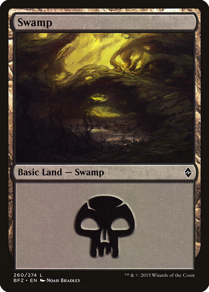 Swamp (260a) [Battle for Zendikar] | Total Play