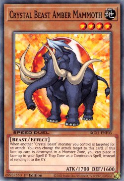 Crystal Beast Amber Mammoth [SGX1-ENF03] Common | Total Play