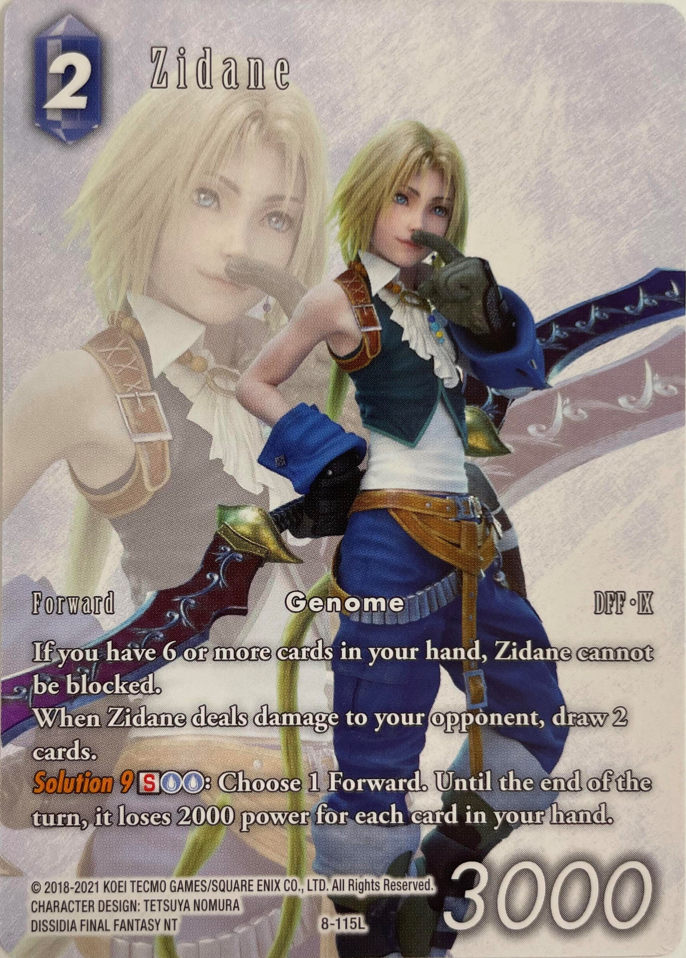 Zidane (Full Art) [Opus VIII Promo Cards] | Total Play