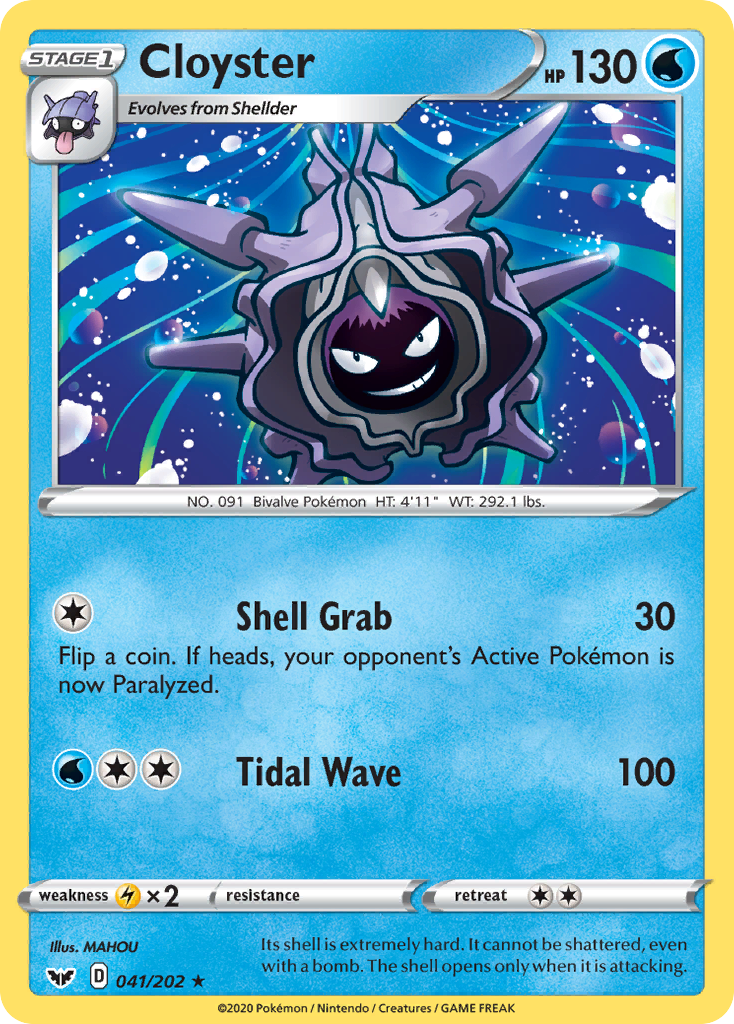 Cloyster (041/202) [Sword & Shield: Base Set] | Total Play