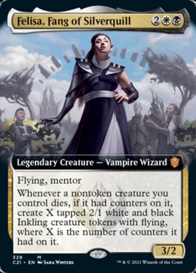 Felisa, Fang of Silverquill (Extended Art) [Commander 2021] | Total Play