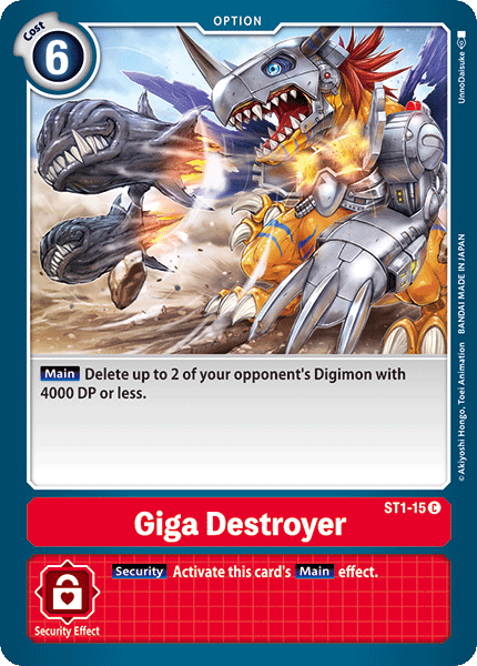 Giga Destroyer [ST1-15] [Starter Deck: Gaia Red] | Total Play