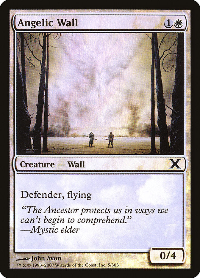 Angelic Wall (Premium Foil) [Tenth Edition] | Total Play