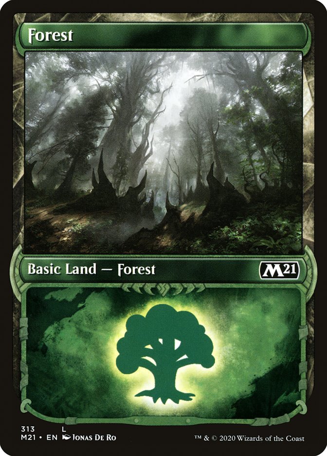 Forest (313) (Showcase) [Core Set 2021] | Total Play