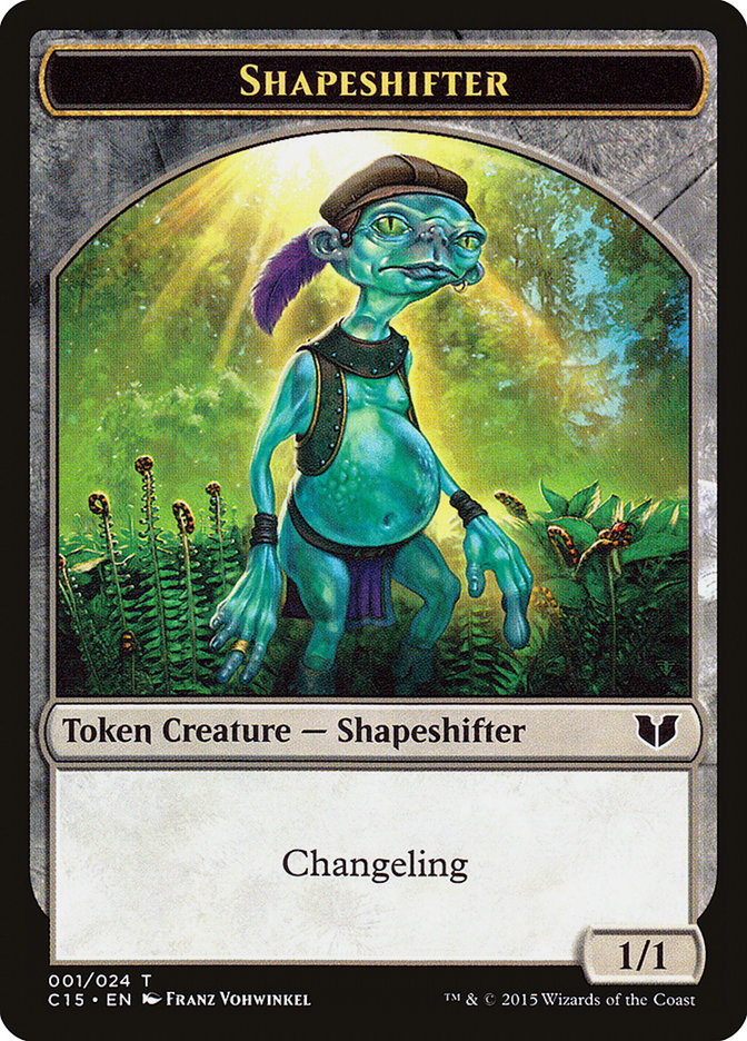 Shapeshifter // Shapeshifter Double-Sided Token [Commander 2015 Tokens] | Total Play