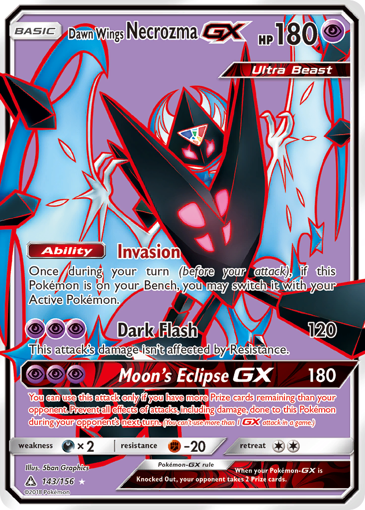 Dawn Wings Necrozma GX (143/156) [Sun & Moon: Ultra Prism] | Total Play