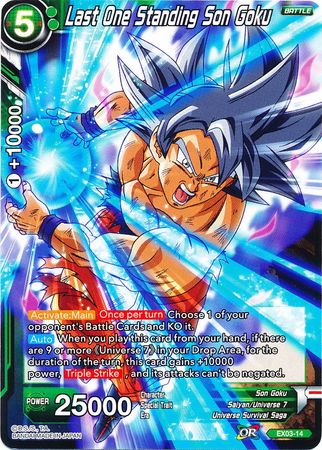 Last One Standing Son Goku (EX03-14) [Ultimate Box] | Total Play