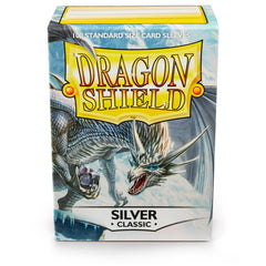 Dragon Shield: Standard 100ct Sleeves - Silver (Classic) | Total Play