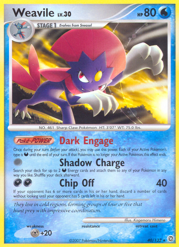 Weavile (40/132) [Diamond & Pearl: Secret Wonders] | Total Play