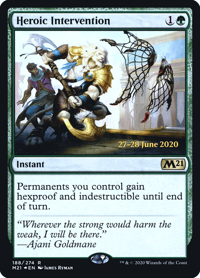 Heroic Intervention [Core Set 2021 Prerelease Promos] | Total Play