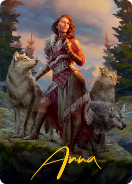 Arlinn, the Pack's Hope 1 Art Card (Gold-Stamped Signature) [Innistrad: Midnight Hunt Art Series] | Total Play