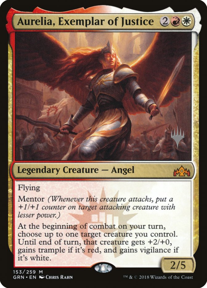 Aurelia, Exemplar of Justice (Promo Pack) [Guilds of Ravnica Promos] | Total Play