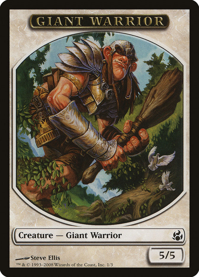 Giant Warrior Token [Morningtide Tokens] | Total Play
