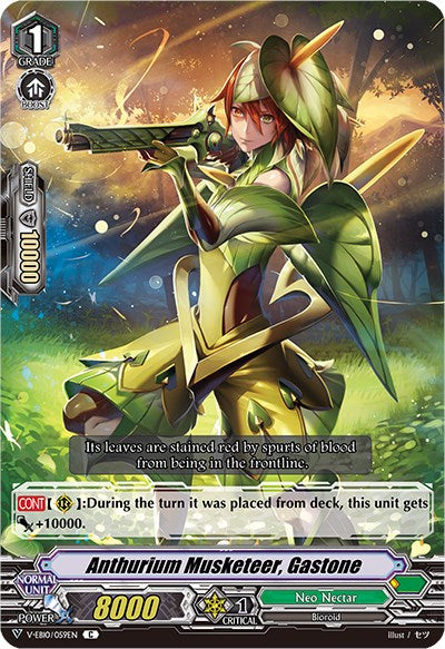 Anthurium Musketeer, Gastone (V-EB10/059EN) [The Mysterious Fortune] | Total Play