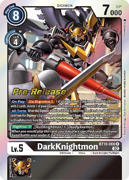 DarkKnightmon [BT10-066] [Xros Encounter Pre-Release Cards] | Total Play