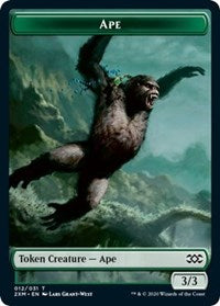 Ape // Golem Double-Sided Token [Double Masters Tokens] | Total Play