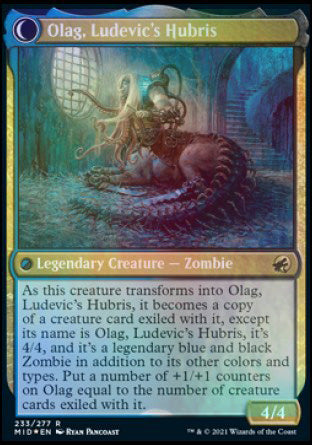 Ludevic, Necrogenius // Olag, Ludevic's Hubris [Innistrad: Midnight Hunt Prerelease Promos] | Total Play