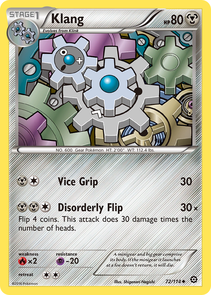 Klang (72/114) [XY: Steam Siege] | Total Play