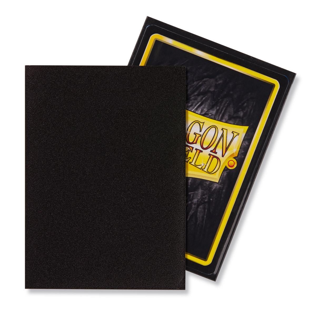 Dragon Shield: Standard 100ct Sleeves - Black (Matte) | Total Play