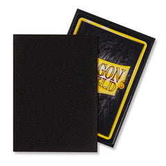 Dragon Shield: Standard 100ct Sleeves - Black (Matte) | Total Play