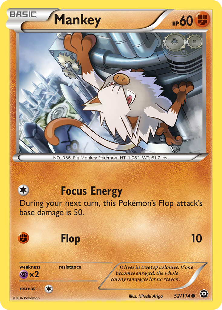 Mankey (52/114) [XY: Steam Siege] | Total Play