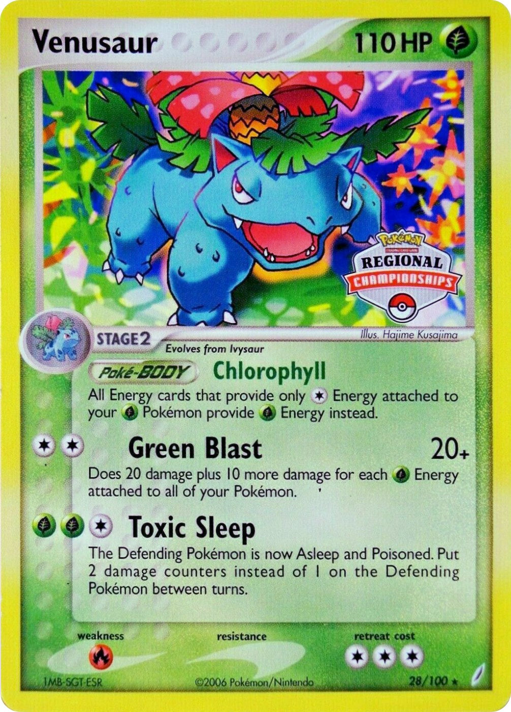 Venusaur (28/100) (Regional Championship Promo) [EX: Crystal Guardians] | Total Play