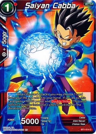 Saiyan Cabba (Alternate Art) (BT1-014) [Special Anniversary Set] | Total Play