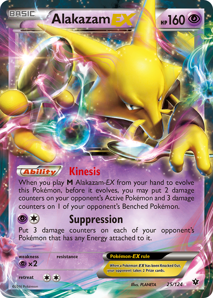 Alakazam EX (25/124) [XY: Fates Collide] | Total Play