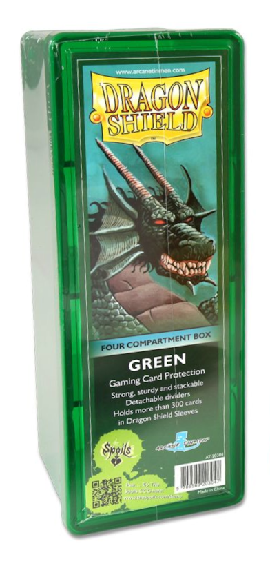 Dragon Shield: Four-Compartment Deck Box - Green | Total Play