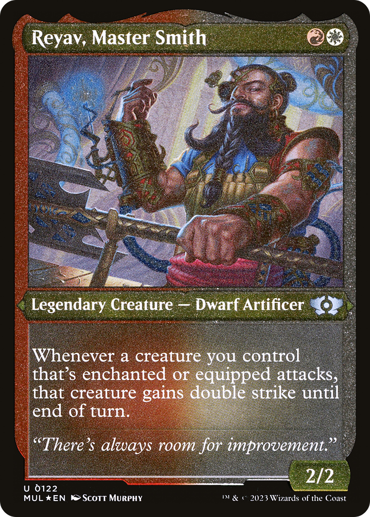 Reyav, Master Smith (Foil Etched) [Multiverse Legends] | Total Play