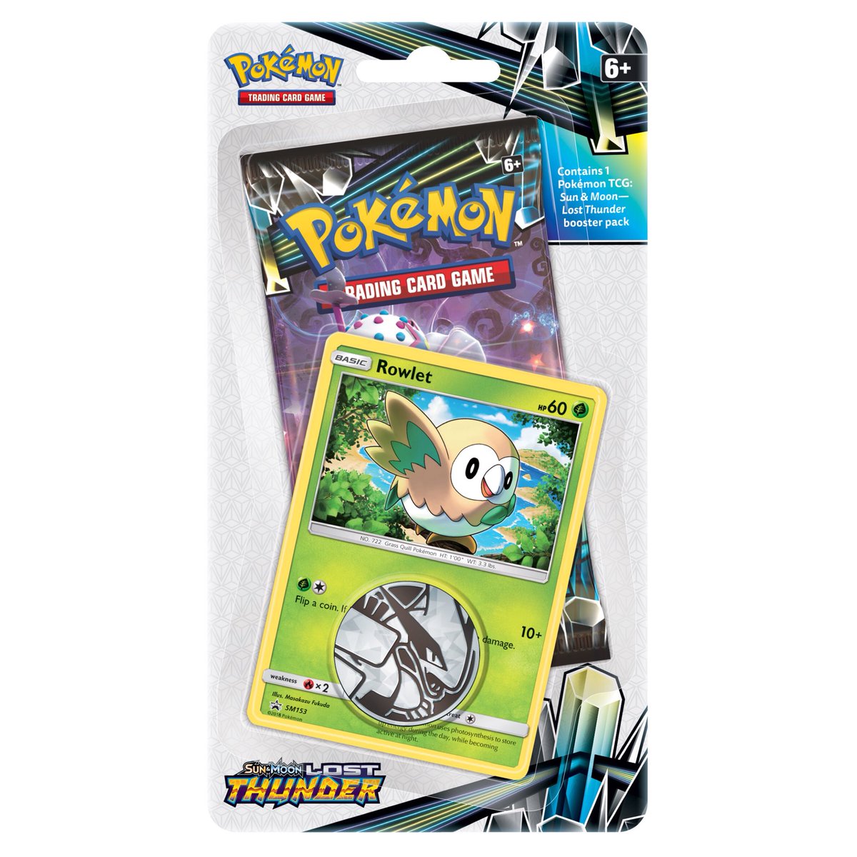 Sun & Moon: Lost Thunder - Single Pack Blister (Rowlet) | Total Play