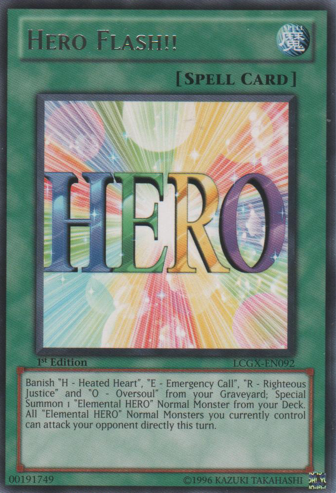 Hero Flash!! [LCGX-EN092] Rare | Total Play