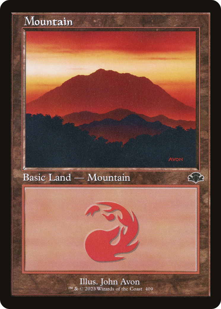 Mountain (409) (Retro) [Dominaria Remastered] | Total Play