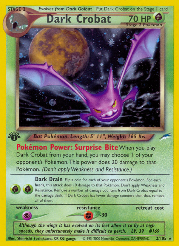 Dark Crobat (2/105) [Neo Destiny 1st Edition] | Total Play