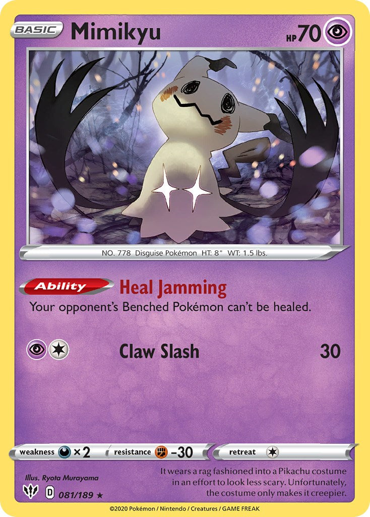 Mimikyu (081/189) (Cosmos Holo) [Sword & Shield: Darkness Ablaze] | Total Play