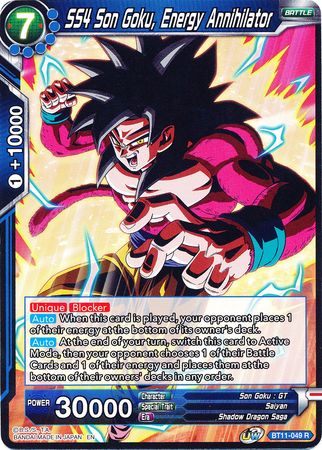 SS4 Son Goku, Energy Annihilator (BT11-049) [Vermilion Bloodline] | Total Play