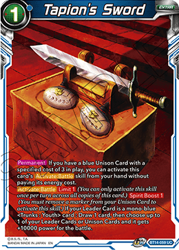Tapion's Sword (BT14-059) [Cross Spirits] | Total Play