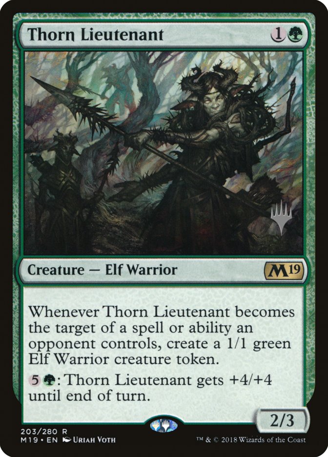 Thorn Lieutenant (Promo Pack) [Core Set 2019 Promos] | Total Play