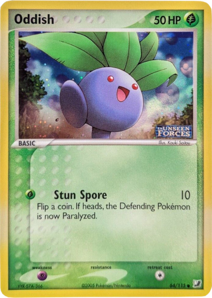 Oddish (64/115) (Stamped) [EX: Unseen Forces] | Total Play