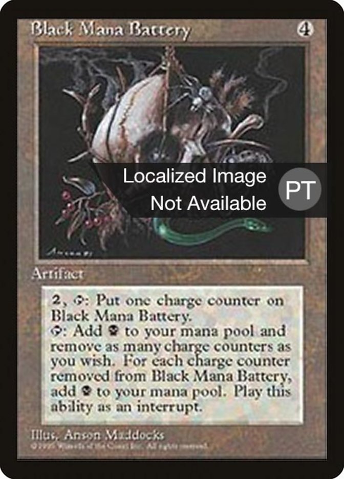 Black Mana Battery [Fourth Edition (Foreign Black Border)] | Total Play