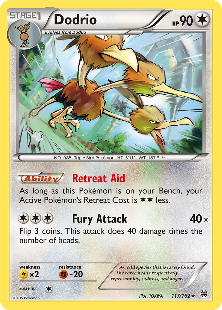 Dodrio (117/162) [XY: BREAKthrough] | Total Play