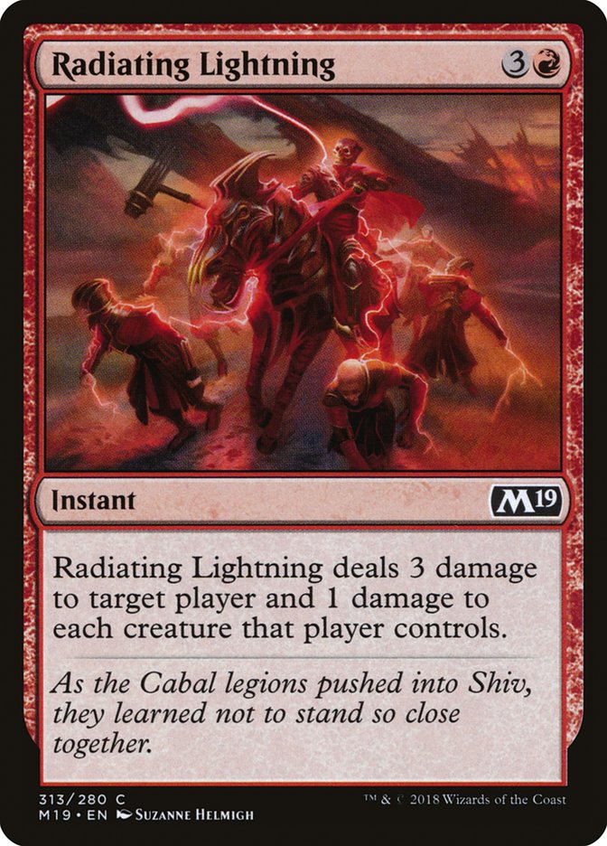 Radiating Lightning [Core Set 2019] | Total Play