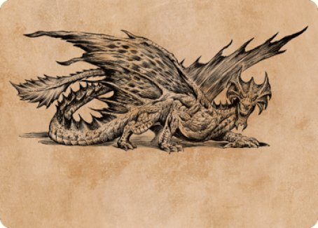 Ancient Brass Dragon Art Card (49) [Commander Legends: Battle for Baldur's Gate Art Series] | Total Play
