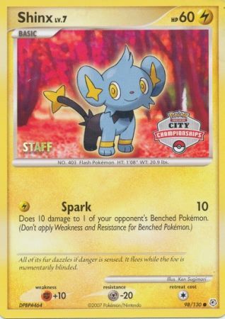 Shinx (98/130) (Staff City Championships Promo) [Nintendo: Black Star Promos] | Total Play