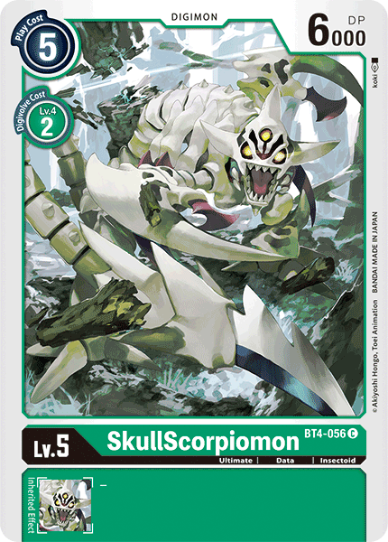 SkullScorpiomon [BT4-056] [Great Legend] | Total Play